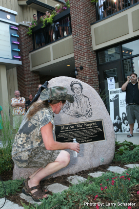 Ted Nugent gazes at monument unveiled to his mother Marion Dorothy Nugent
